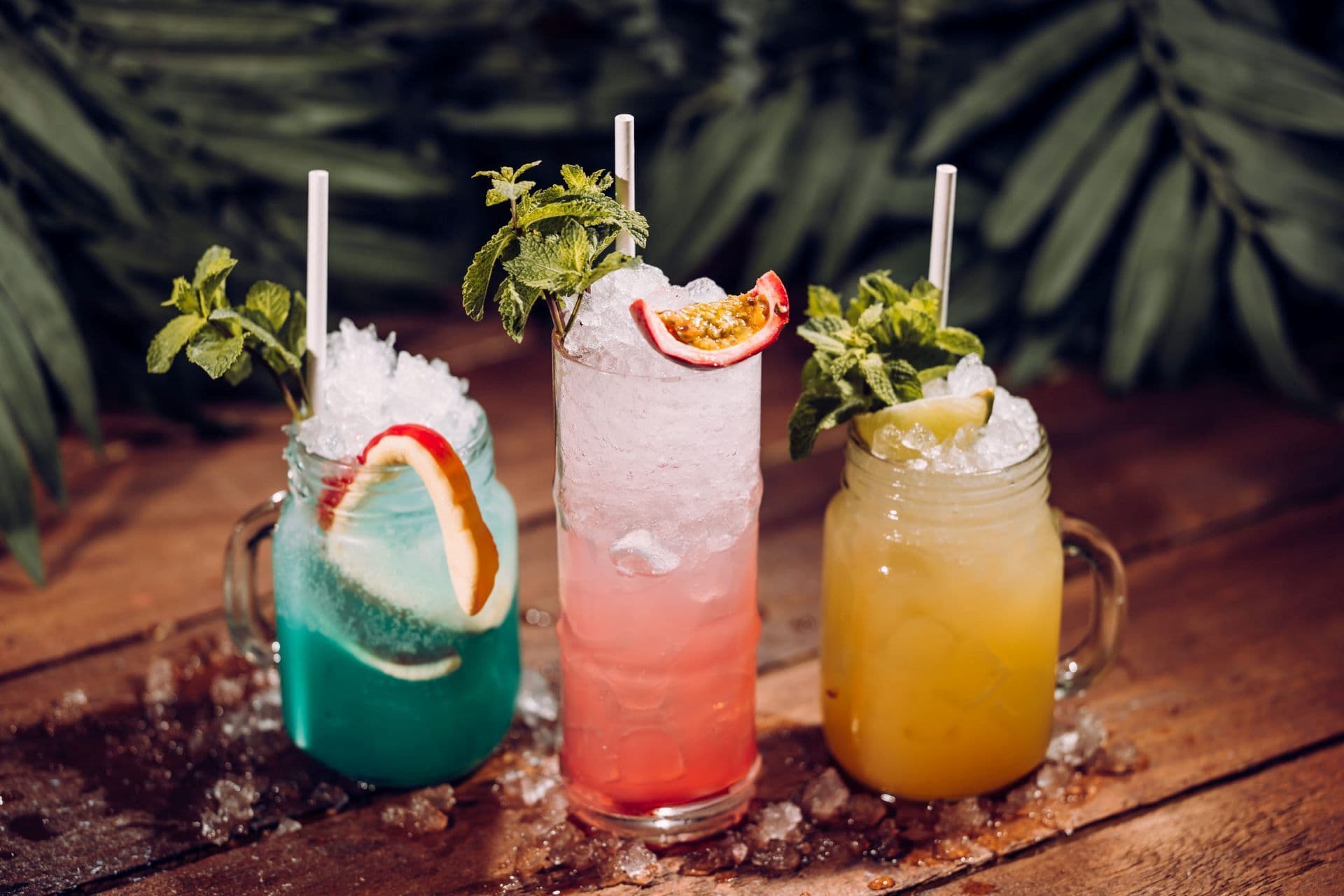 A selection of cocktails at Treetop Golf