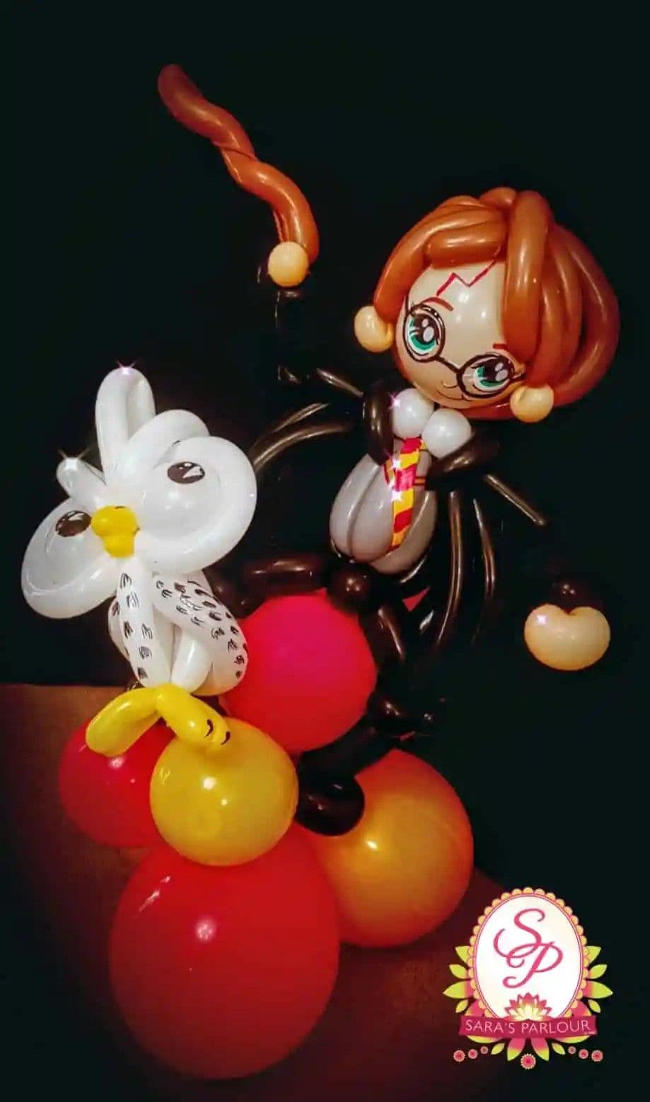 Harry Potter balloon modelling.