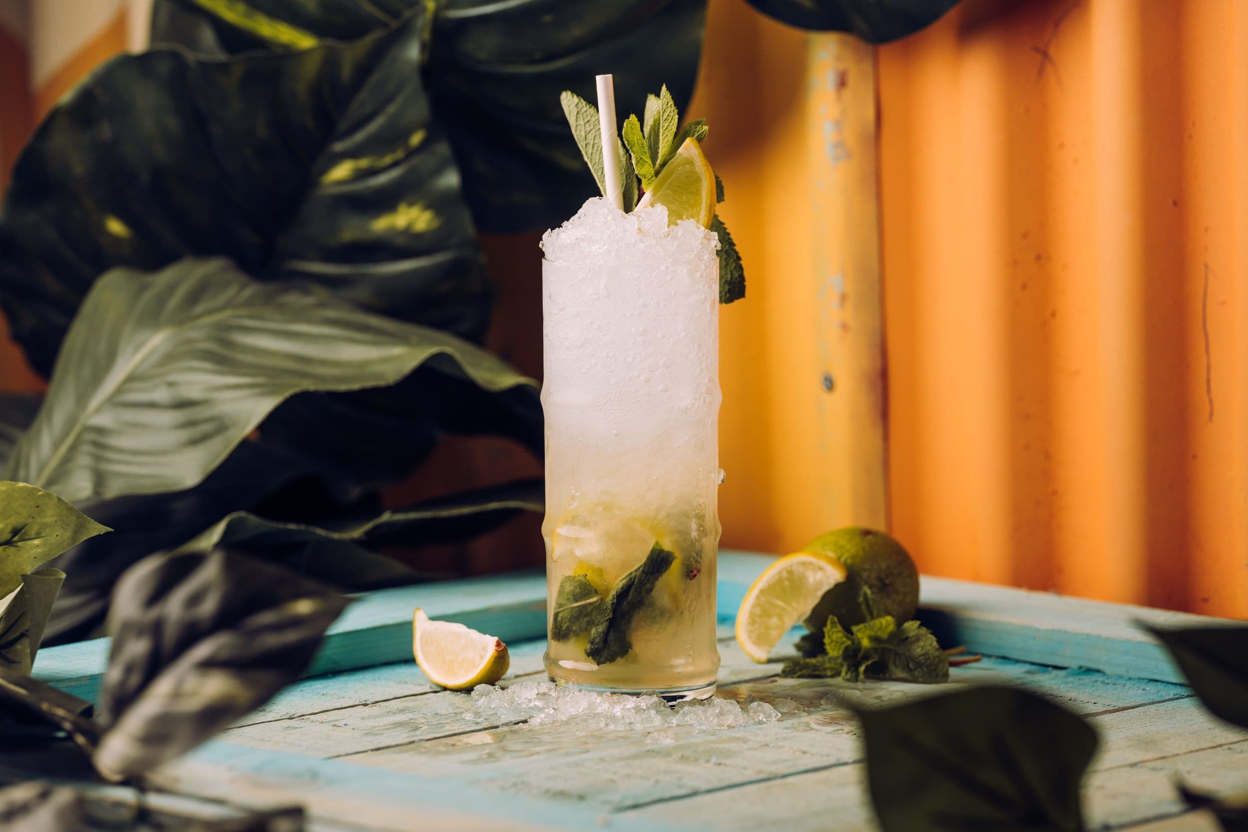 A monkey mojito cocktail at Treetop Golf