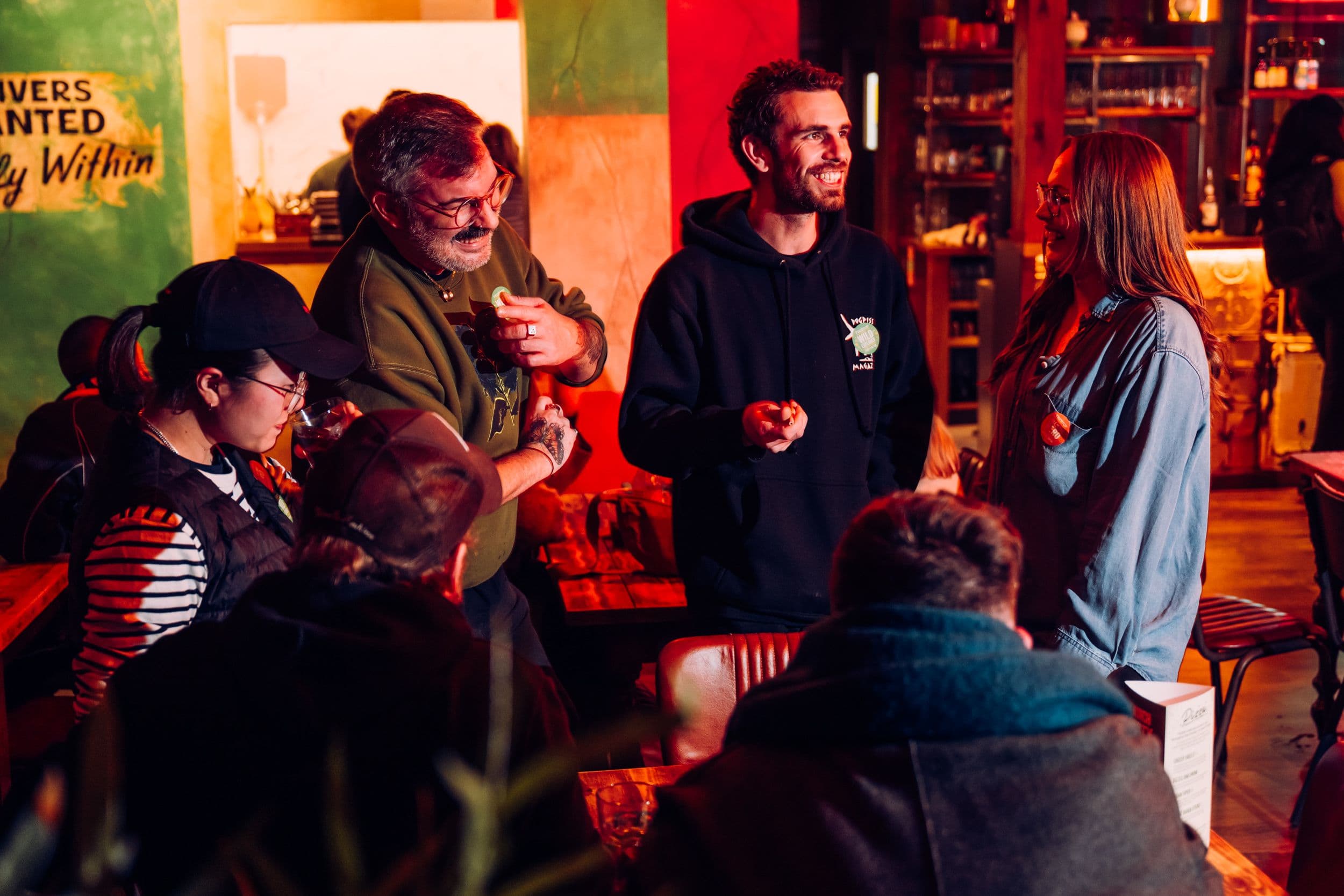 A group of young adults at Treetop.